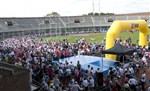 Een  historisch stadion vol vrouwen