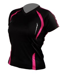 Running T-shirt, zwart, voorkant