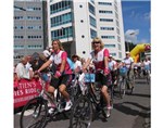 Zon, wind en jazz tijdens Leontien Ladies Ride Rotterdam Alexander
