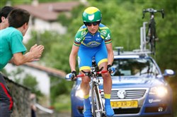 Dankzij tijdrit op podium