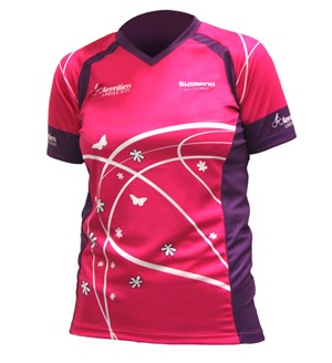 roze fietsshirt